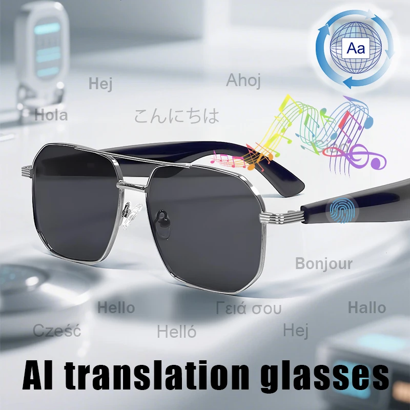 KOIPSSE AI Translation Smart Glasses - Open-back design, hands-free calling, touch operation, stylish and versatile
KOIPSSE AI Translation Smart Glasses - Open-back design, hands-free calling, touch operation, stylish and versatile