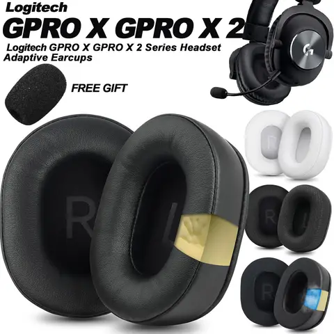 Earphone pads For Logitech GPRO X G PRO X2 replacement Earpads headphones Earmuffs Mesh cloth Memory Covers Sponge