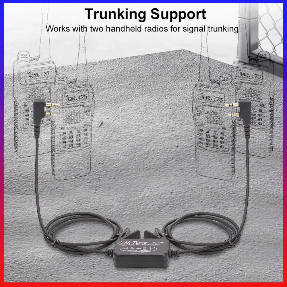 RC-108 Walkie Talkie Repeater Box Two Way Relay Repeater Box Intercom TK Head Relay Box for BF-888S UV-5R GT-3 TYT- Wouxun
RC-108 Walkie Talkie Repeater Box Two Way Relay Repeater Box Intercom TK Head Relay Box for BF-888S UV-5R GT-3 TYT- Wouxun