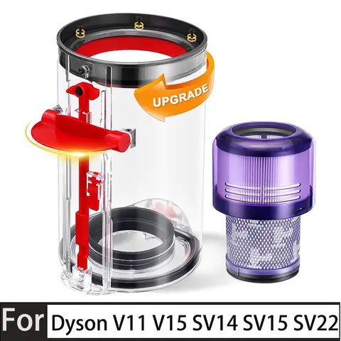 For Dyson V11 V15 SV14 SV15 SV22 Vacuum Cleaner, Spare Dust Bin, Cleaning Vacuum Cleaner and Cordless Components 970013-02 HEPA