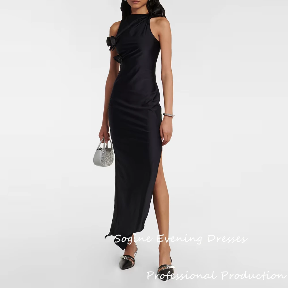O-Neck Cocktail Party Dress With 3d Flower Satin Bodice Evening Dresses For Women Sleeveless Summer Robes De Soirée Formal
O-Neck Cocktail Party Dress With 3d Flower Satin Bodice Evening Dresses For Women Sleeveless Summer Robes De Soirée Formal