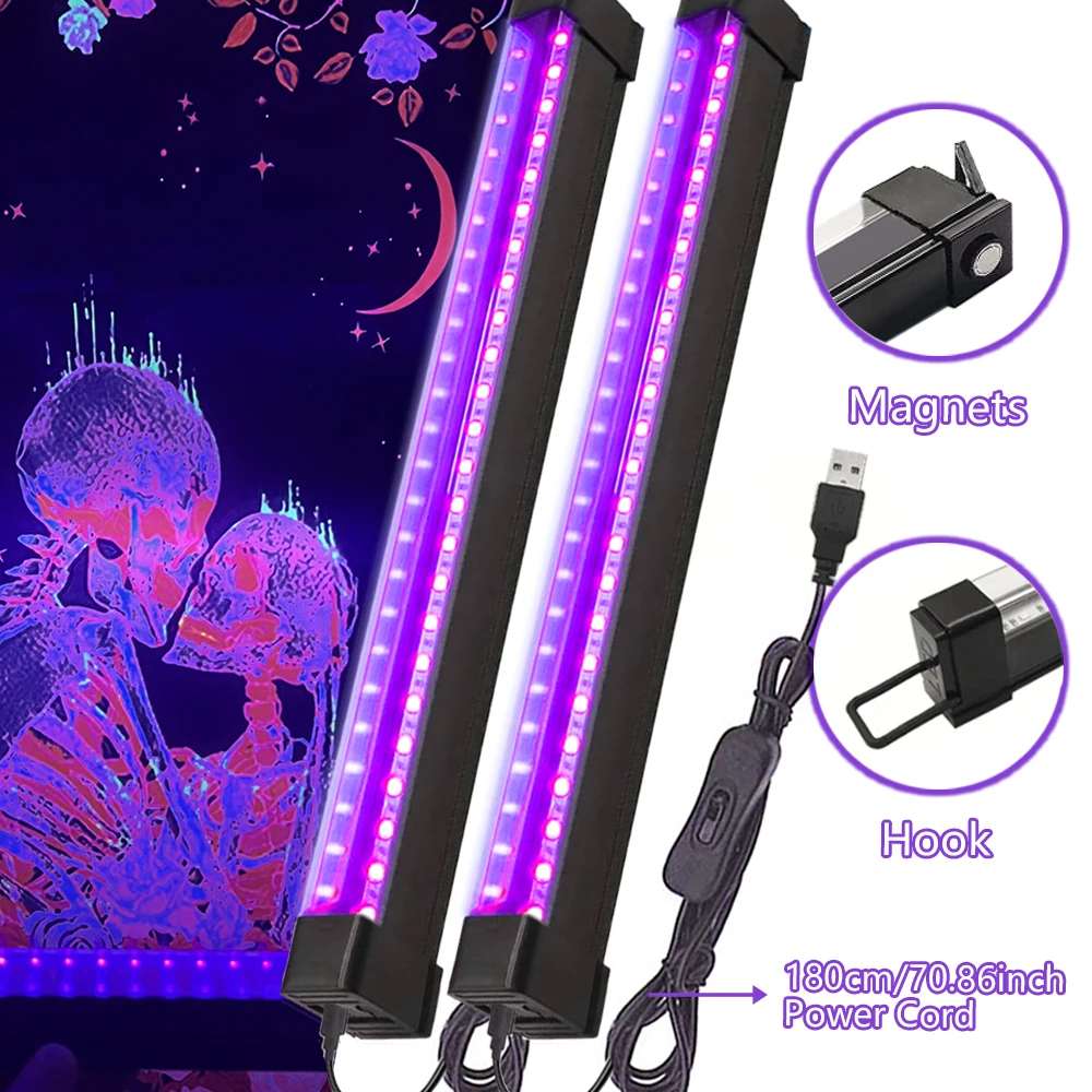 8W UV Black Light 395nm UVA Dry Nail Light Fluorescent detector Decorated Black Light for Halloween Christmas
8W UV Black Light 395nm UVA Dry Nail Light Fluorescent detector Decorated Black Light for Halloween Christmas