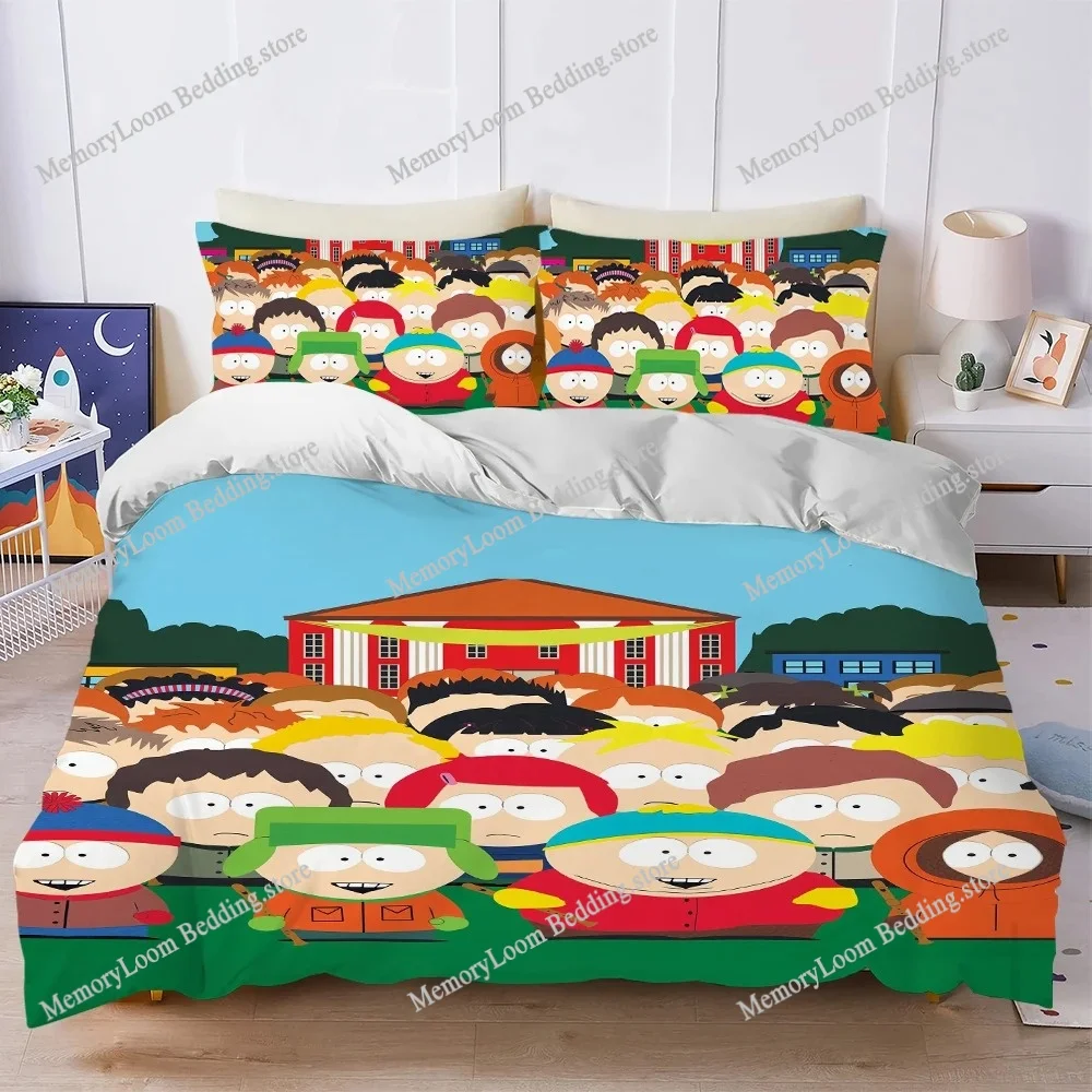 Cartoon S-South P-Park Duvet Cover Set Home Style Bedding Soft Laundry Cotton Bed Four Seasons Student Dormitory Luxury Gift
Cartoon S-South P-Park Duvet Cover Set Home Style Bedding Soft Laundry Cotton Bed Four Seasons Student Dormitory Luxury Gift