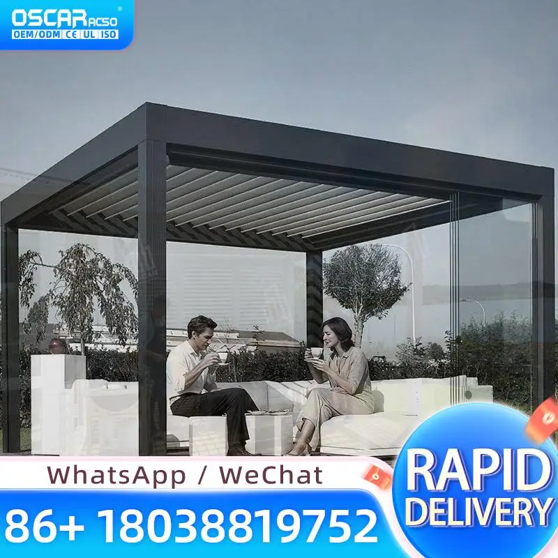 Customized Louvered Roof Canopy Luxury Aluminum Outdoor Terrace Balcony Garden Use pergola
Customized Louvered Roof Canopy Luxury Aluminum Outdoor Terrace Balcony Garden Use pergola