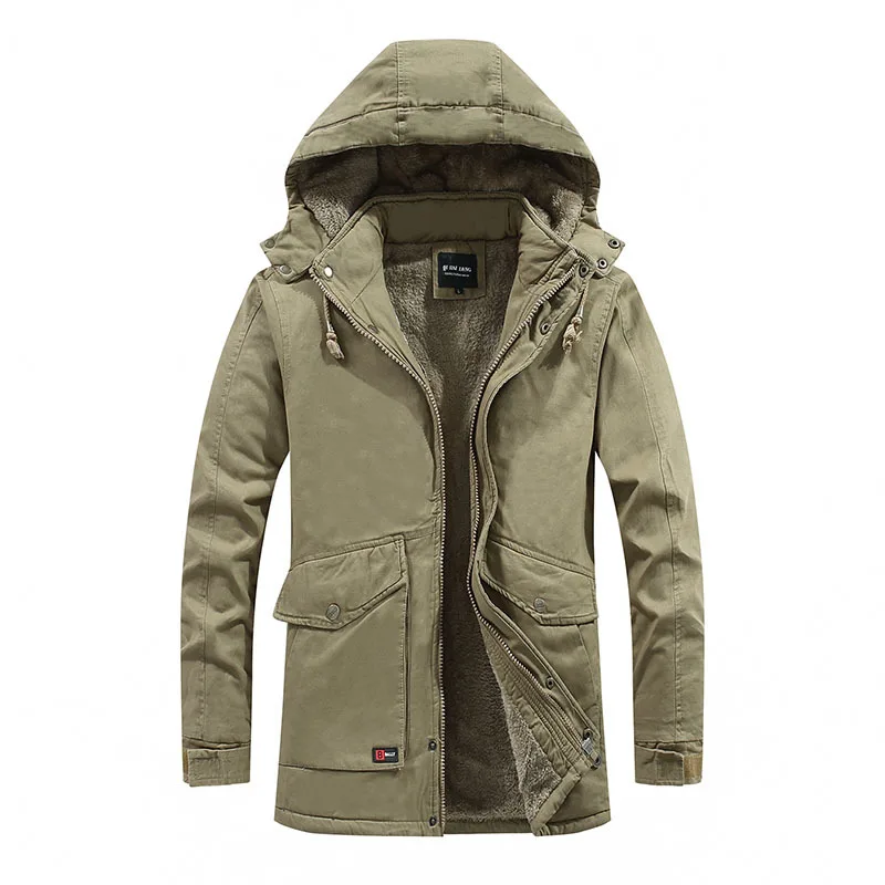 Mid-length plus velvet thick warm jacket men's autumn and winter removable hooded tooling jacket outdoor sports casual coat men
Mid-length plus velvet thick warm jacket men's autumn and winter removable hooded tooling jacket outdoor sports casual coat men