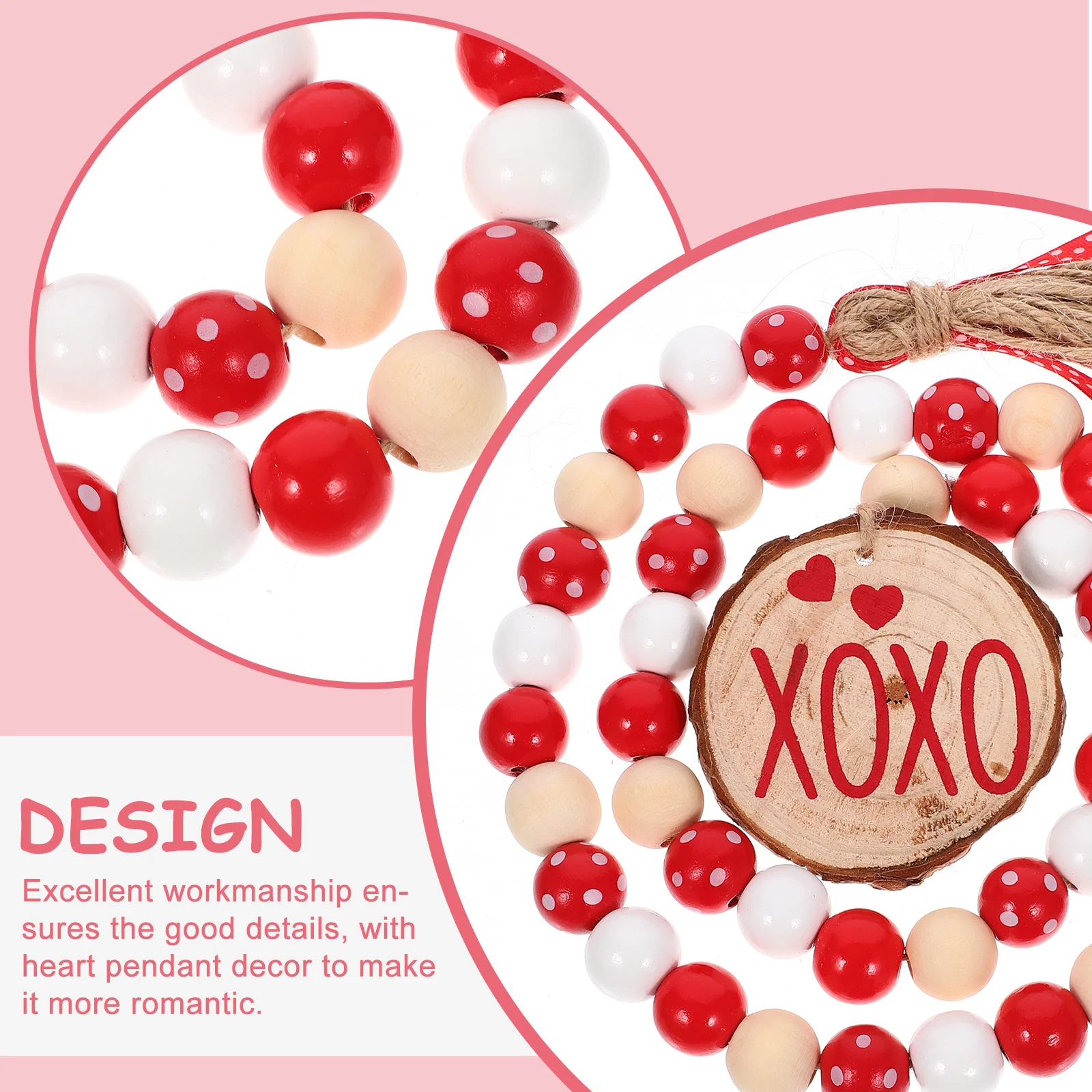 Wood Bead String with Tassel Wooden Beads Garland for Wall Hanging Home Office Kids Room Festival Decoration
Wood Bead String with Tassel Wooden Beads Garland for Wall Hanging Home Office Kids Room Festival Decoration