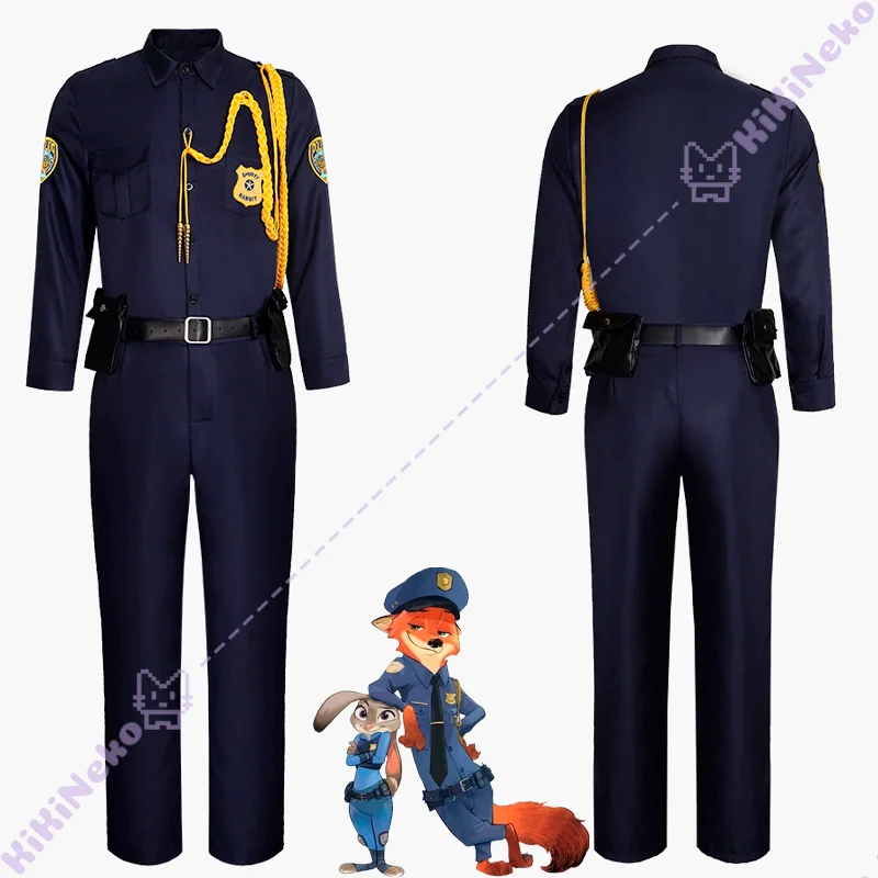 Мультфильм Зоопарк Ник Косплей Костюм Набор Ника Уайльда Полицейская Униформа Николас Наряд Красная Лиса Для Хэллоуина Взрослых Женщин Мужчин
Мультфильм Зоопарк Ник Косплей Костюм Набор Ника Уайльда Полицейская Униформа Николас Наряд Красная Лиса Для Хэллоуина Взрослых Женщин Мужчин