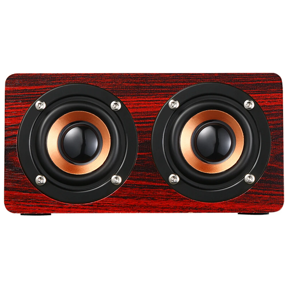 Retro Wood Speaker Hifi Wireless Stereo Portable Dual Loudspeakers 10W Bass Sound Card Red
Retro Wood Speaker Hifi Wireless Stereo Portable Dual Loudspeakers 10W Bass Sound Card Red