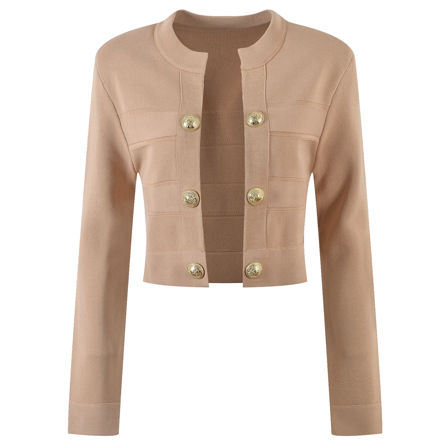 Faionable Knitted ort Cardigan round Ne Double Button Spring New Arrival Multi Color Women's Woolen Open Sle Sweater
Faionable Knitted ort Cardigan round Ne Double Button Spring New Arrival Multi Color Women's Woolen Open Sle Sweater