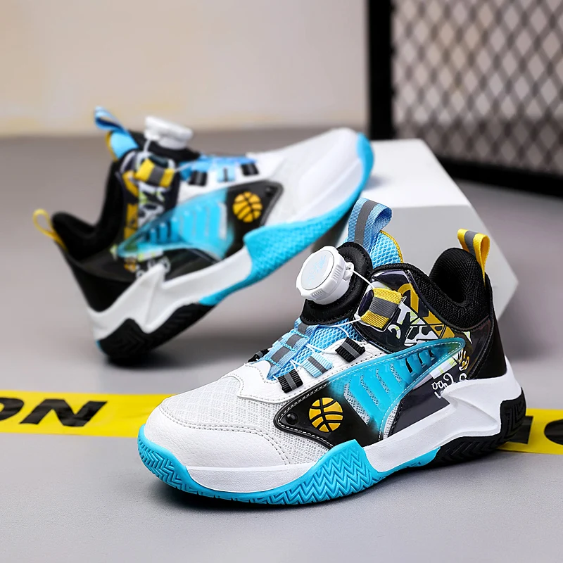 Breathable Anti-slip Kids Basketball Shoes Wear-resistant Sole Sports Sneakers For Boys Outdoor Training
Breathable Anti-slip Kids Basketball Shoes Wear-resistant Sole Sports Sneakers For Boys Outdoor Training