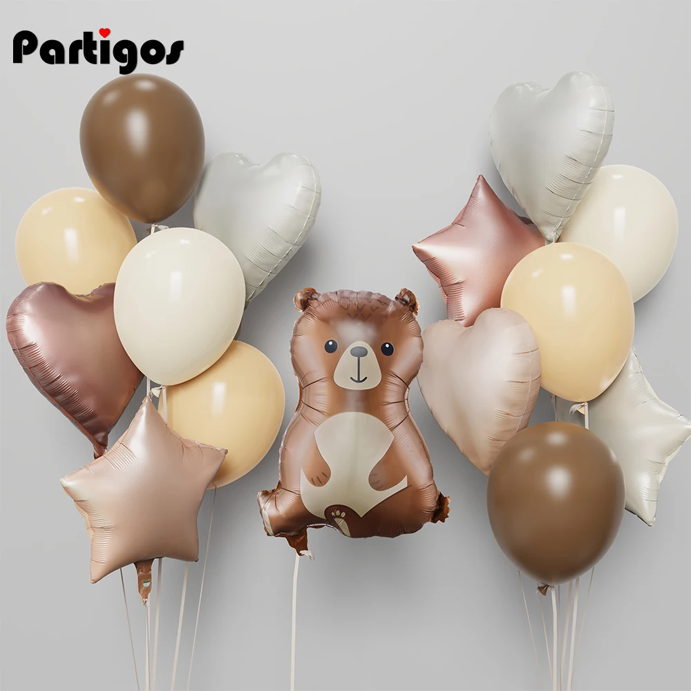 BroBear Balloon Vintage Cream Caramel Heart Five Star Jungle Safari Foil Balloon Set Kids Happy Birthday Party Baby Shower Decor
BroBear Balloon Vintage Cream Caramel Heart Five Star Jungle Safari Foil Balloon Set Kids Happy Birthday Party Baby Shower Decor