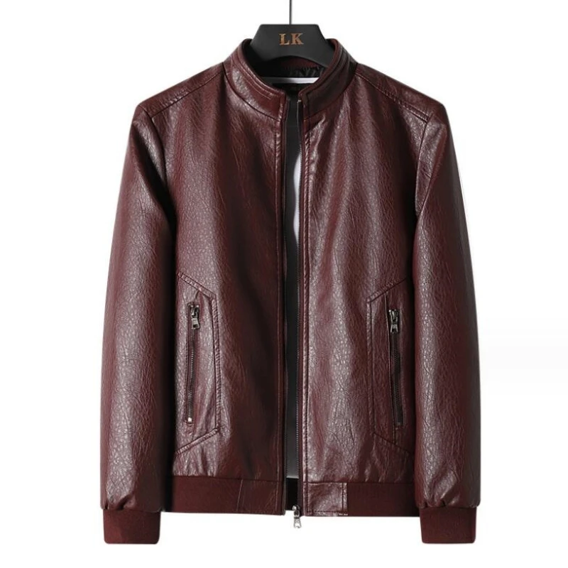 New Fashion Autumn Winter Warm Male Leather Jacket Plus Size 6XL Mens Stand Collar Coat Leather Motorcycle Jackets Zipper Coat
New Fashion Autumn Winter Warm Male Leather Jacket Plus Size 6XL Mens Stand Collar Coat Leather Motorcycle Jackets Zipper Coat