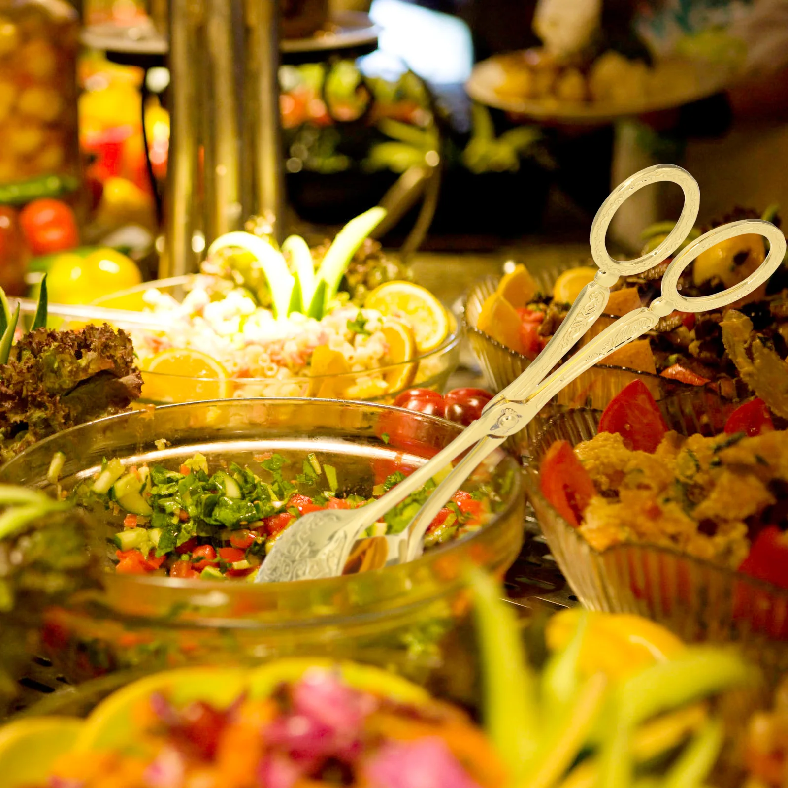 Metal Salad Tongs Multi-Function Cooking Tong For Bbq Grilling Steak Bread Fruits Vegetables Portable Kitchen Tool Grill
Metal Salad Tongs Multi-Function Cooking Tong For Bbq Grilling Steak Bread Fruits Vegetables Portable Kitchen Tool Grill