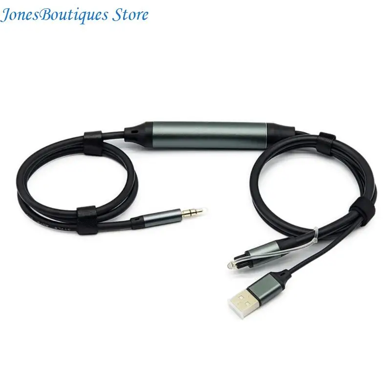1.5M Digitals Fiber Opticals to 3.5mm Sound Converters Cable Supports USB Power And Digitals Conversion W8KE
1.5M Digitals Fiber Opticals to 3.5mm Sound Converters Cable Supports USB Power And Digitals Conversion W8KE