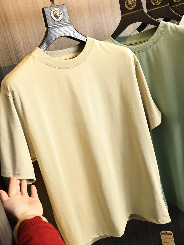 Basic Style Men's T-Shirt Short Sleeve round Neck OS Fit Summer Fashionable Casual Cotton Comfortable Basic Tee
Basic Style Men's T-Shirt Short Sleeve round Neck OS Fit Summer Fashionable Casual Cotton Comfortable Basic Tee
