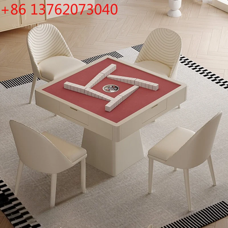 Nordic Cream-Style Mahjong Table Modern Design Automatic Dealing Low-Noise Electric Multifunctional Mahjong Table Furniture
Nordic Cream-Style Mahjong Table Modern Design Automatic Dealing Low-Noise Electric Multifunctional Mahjong Table Furniture