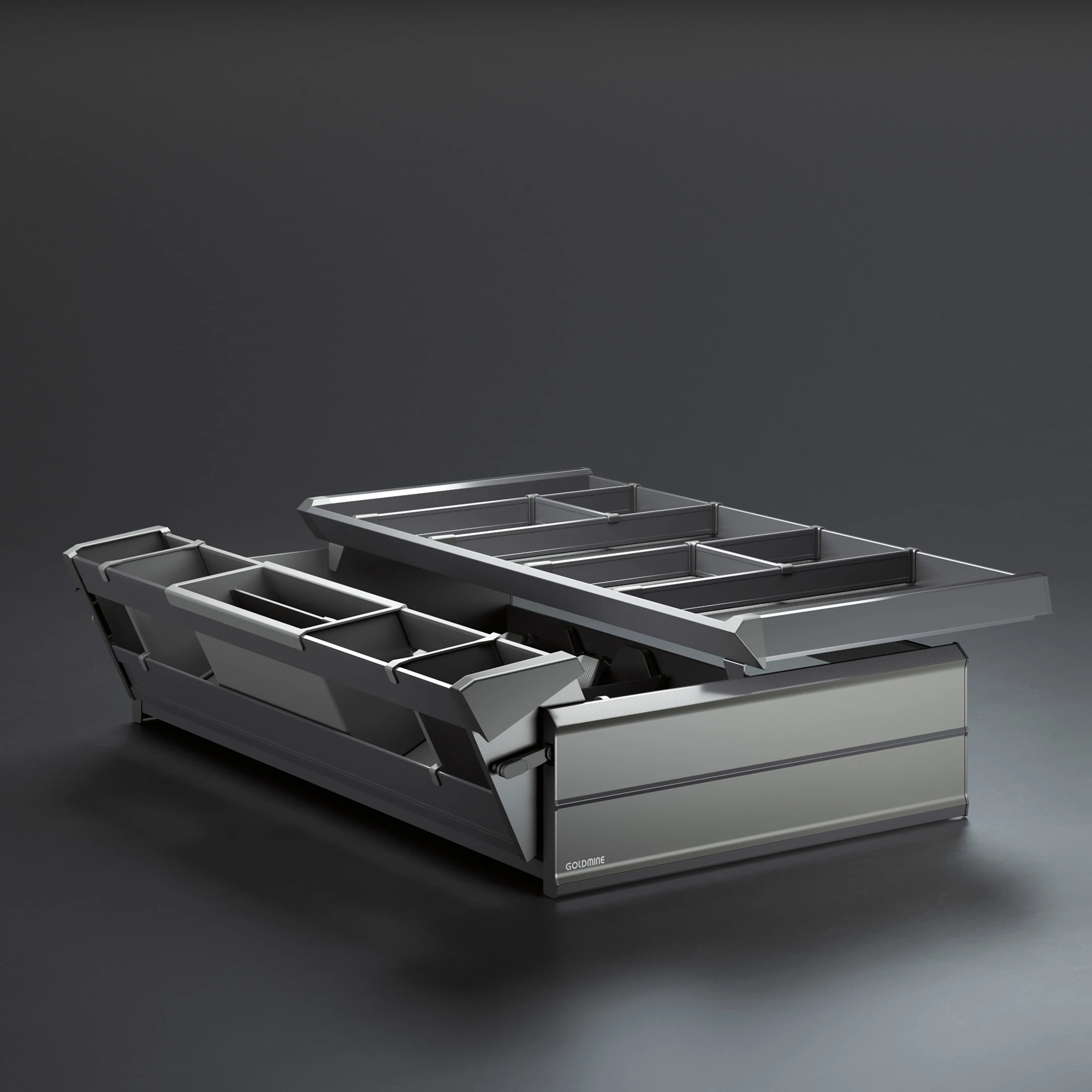 Goldmine Kitchen Accessories Aluminum 2 Tier Cutlery Drawers Pullout Cabinet Organizers for Kitchen
Goldmine Kitchen Accessories Aluminum 2 Tier Cutlery Drawers Pullout Cabinet Organizers for Kitchen