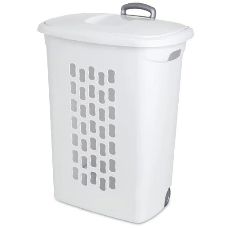 3 pack Ultra Wheeled Hamper Laundry Basket w/Flip-Top Lid and Retractable Handle - Plastic Rolling Clothes Storage Cart with Ve
3 pack Ultra Wheeled Hamper Laundry Basket w/Flip-Top Lid and Retractable Handle - Plastic Rolling Clothes Storage Cart with Ve