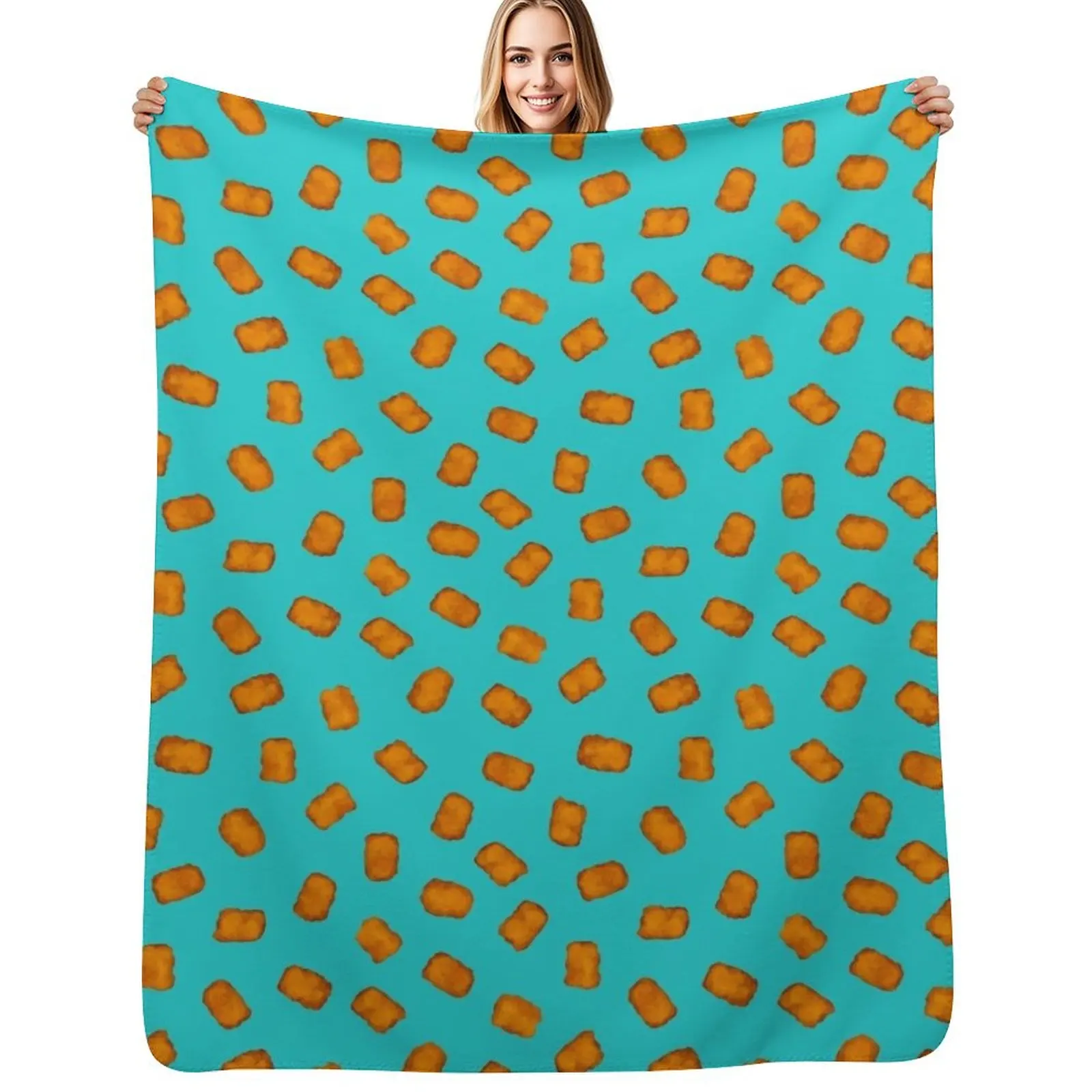 Retro Tater tots Throw Blanket Portable Lightweight Blanket for Travel Camping
Retro Tater tots Throw Blanket Portable Lightweight Blanket for Travel Camping
