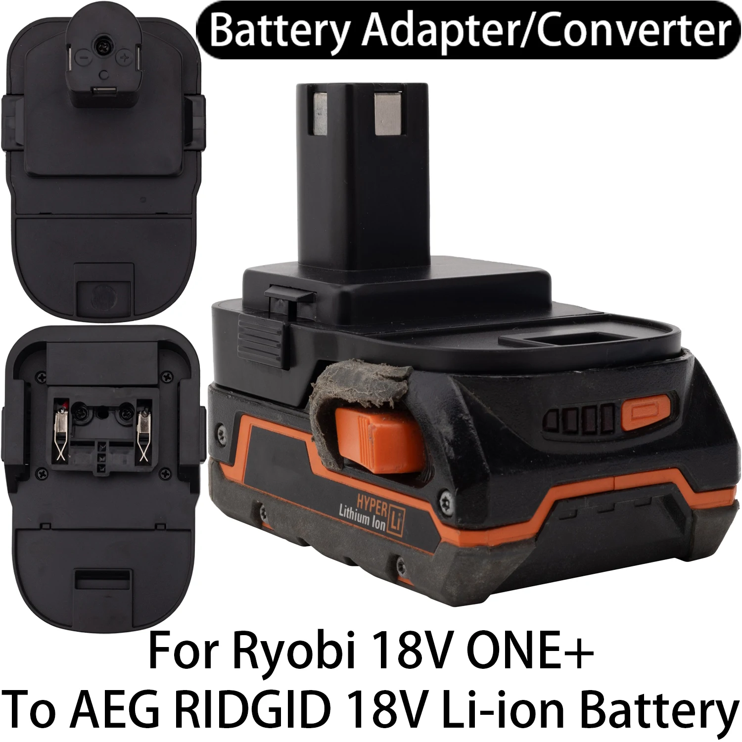 Adapter Converter For Ryobi 18V ONE+ Li-ion Tool To AEG RIDGID 18V Li-ion Battery Adapter Converter Power Tool Accessory
Adapter Converter For Ryobi 18V ONE+ Li-ion Tool To AEG RIDGID 18V Li-ion Battery Adapter Converter Power Tool Accessory