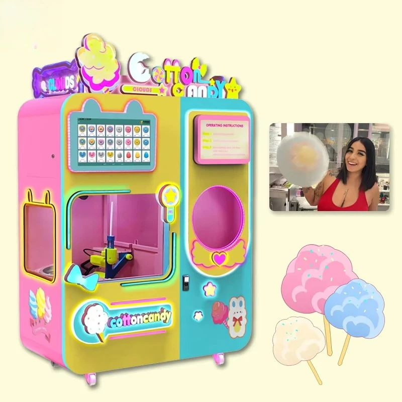 Cotton Candy Vending Customized Full Automatic Flower Commercial Cotton Cotton Candy Maker for Shopping Mall Park Carnival
Cotton Candy Vending Customized Full Automatic Flower Commercial Cotton Cotton Candy Maker for Shopping Mall Park Carnival