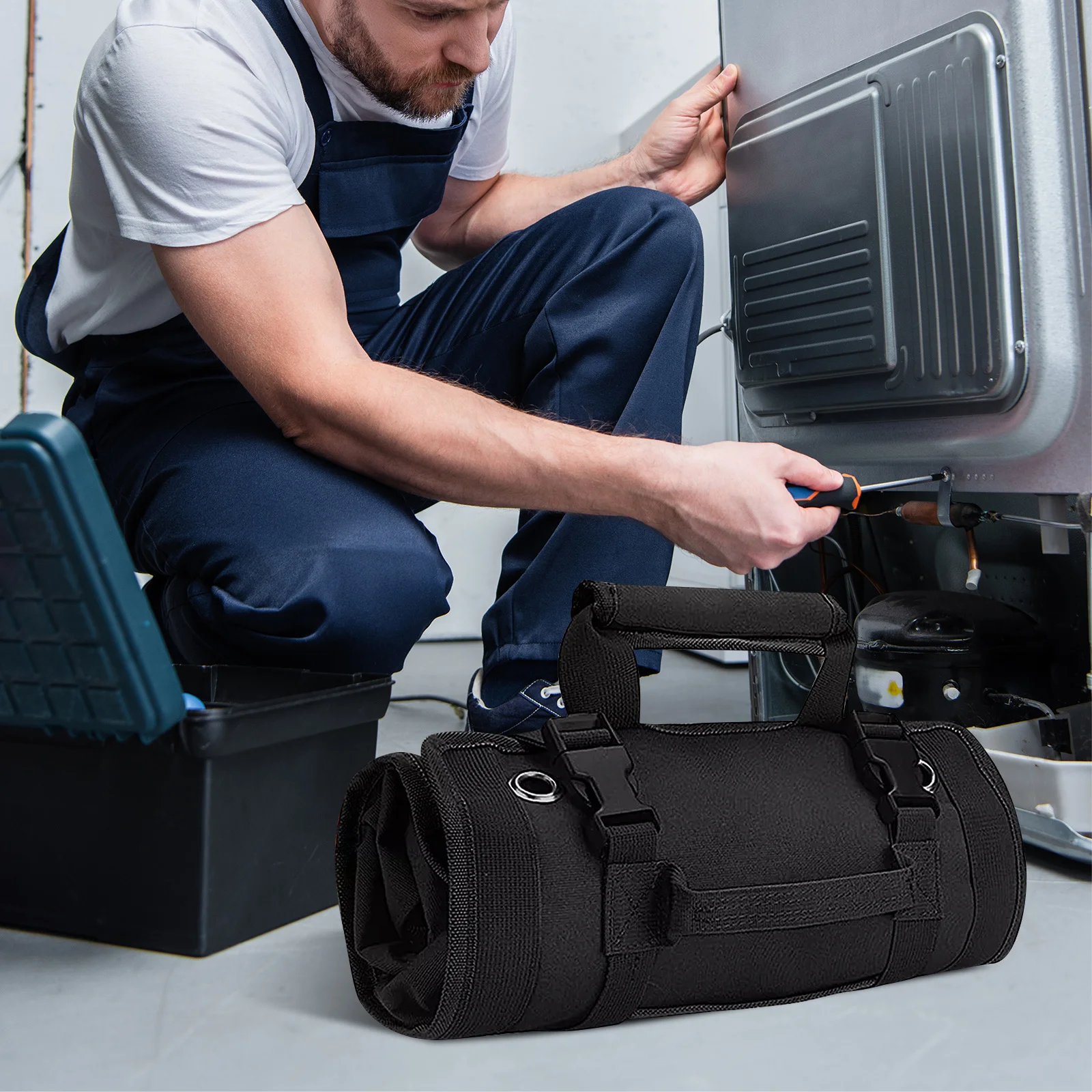 Portable Roll Up Tool Bag Automotive Repair Organizer Heavy Duty Tool Pouch for Mechanics Electricians Carpenters
Portable Roll Up Tool Bag Automotive Repair Organizer Heavy Duty Tool Pouch for Mechanics Electricians Carpenters