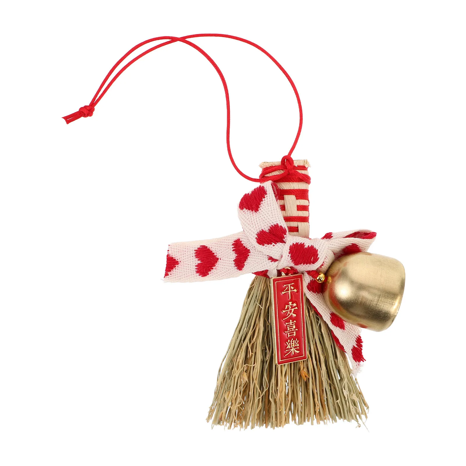 Decorative Broom Hanging Ornament Chinese New Year Door Pendant Good Luck Symbol Prosperity Blessings for Home Entry Festival
Decorative Broom Hanging Ornament Chinese New Year Door Pendant Good Luck Symbol Prosperity Blessings for Home Entry Festival