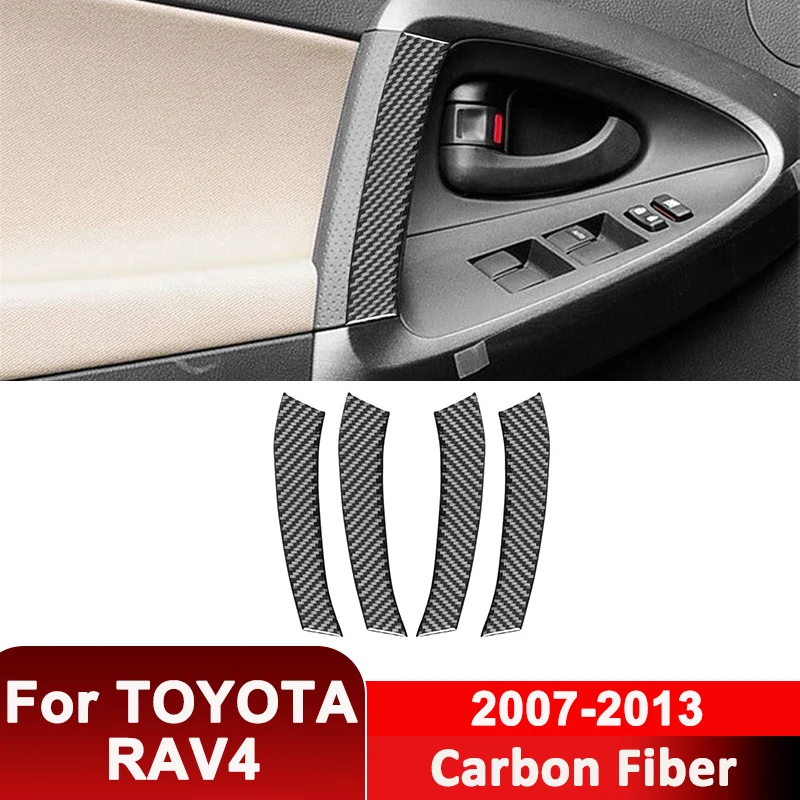 For TOYOTA RAV4 2007-2013 Carbon Fiber 4PCS Car Door Pull Handle Grip Trim Cover Decorative Sticker Interior Accessories
For TOYOTA RAV4 2007-2013 Carbon Fiber 4PCS Car Door Pull Handle Grip Trim Cover Decorative Sticker Interior Accessories