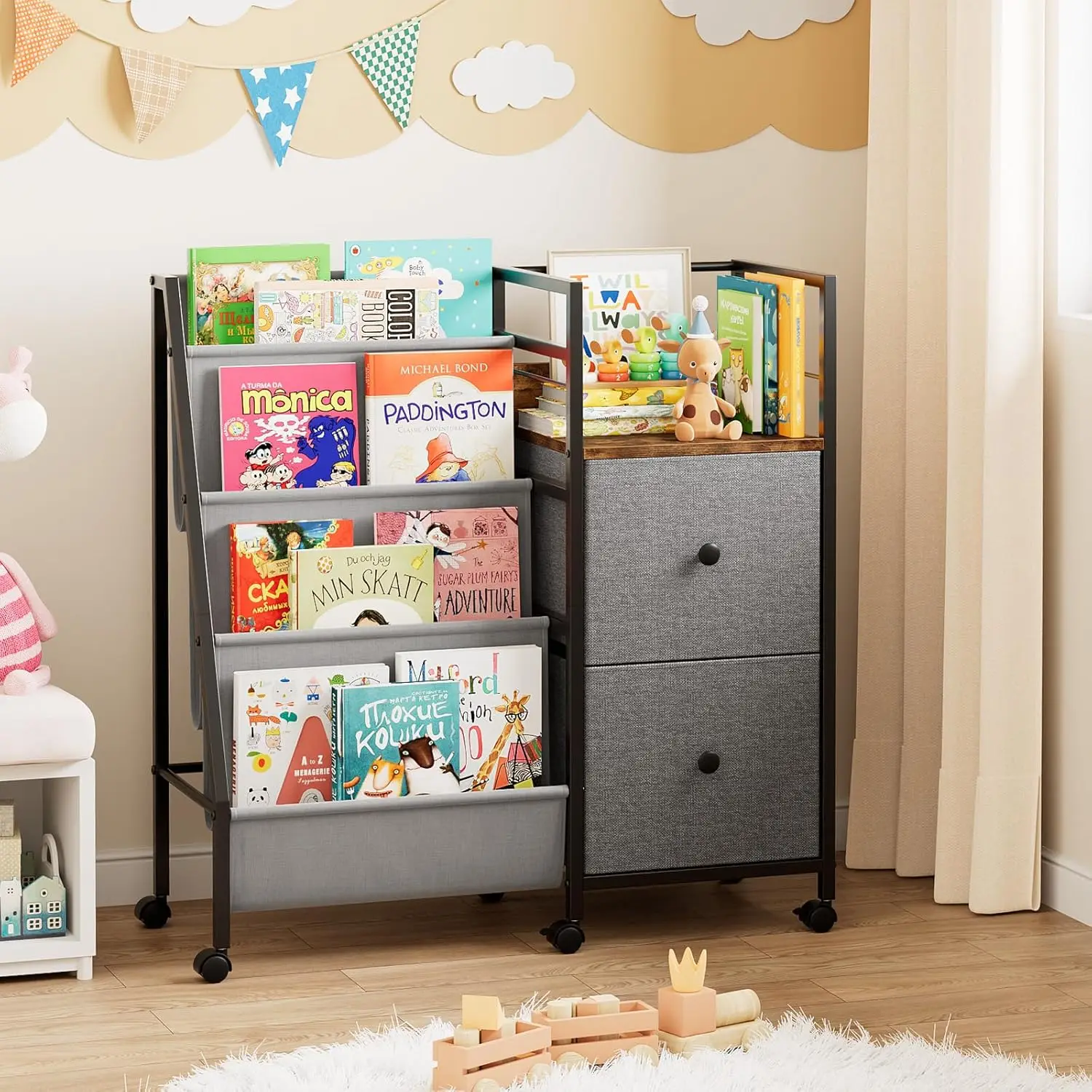 Book Shelf for Kids Rooms, Toddler Bookshelf Baby Bookcase with Kids Storage for Nursery, Bedroom
Book Shelf for Kids Rooms, Toddler Bookshelf Baby Bookcase with Kids Storage for Nursery, Bedroom