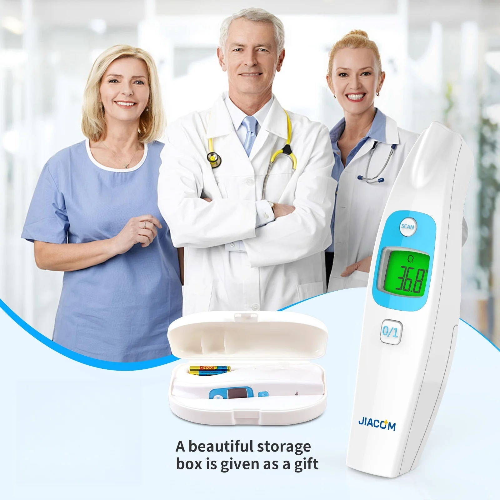 Налобный термометр без сенсорного экрана для взрослых и детей, инфракрасный цифровой термометр, точное считывание с большим дисплеем, сигнализация о лихорадке 
Налобный термометр без сенсорного экрана для взрослых и детей, инфракрасный цифровой термометр, точное считывание с большим дисплеем, сигнализация о лихорадке