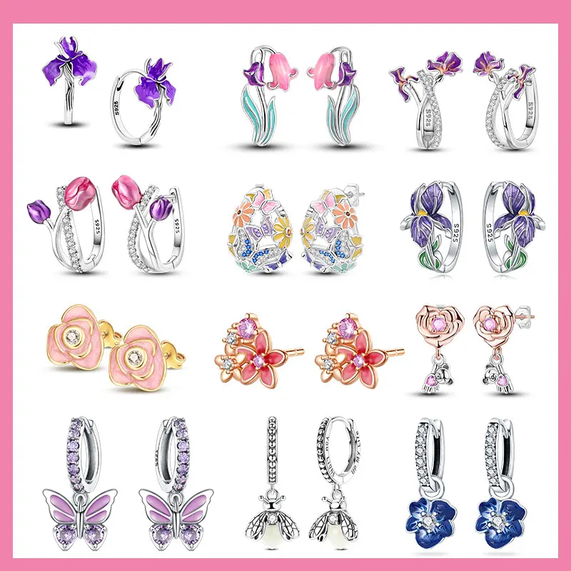 S925 Silver Flower Plant Series Jewelry Fashion Zircon Circle Hoop Earrings for Women Earring Jewelry Fine Gifts Accessories
S925 Silver Flower Plant Series Jewelry Fashion Zircon Circle Hoop Earrings for Women Earring Jewelry Fine Gifts Accessories