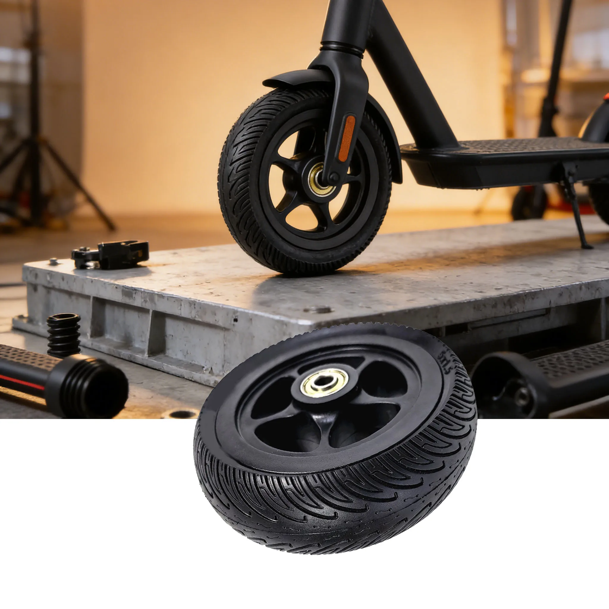 5 Inch Whole Wheel Assembly 5x1.5 Airless Solid Tires With Hub For Electric Scooter/Cart/Trolley Tyre Replace Accessories
5 Inch Whole Wheel Assembly 5x1.5 Airless Solid Tires With Hub For Electric Scooter/Cart/Trolley Tyre Replace Accessories