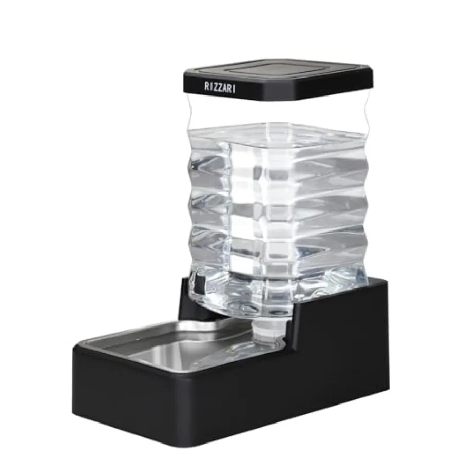 Stainless Steel Pet Water Feeder: Large Gravity Waterer - Less Refills All-Day Water - No Mess Keeps Floors Dry - Quiet Refill
Stainless Steel Pet Water Feeder: Large Gravity Waterer - Less Refills All-Day Water - No Mess Keeps Floors Dry - Quiet Refill