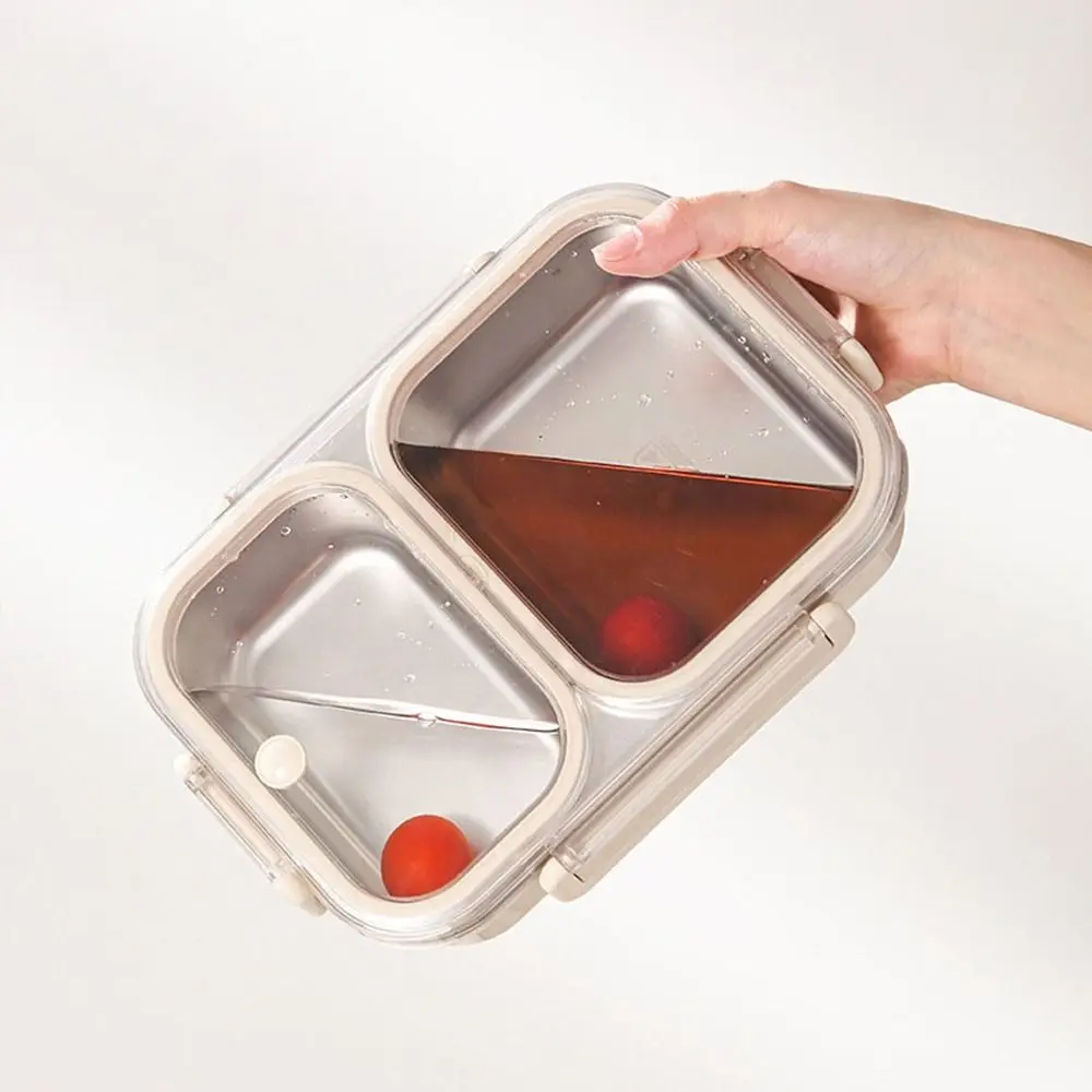 Rectangle Stainless Steel Lunch Box Sealed Leakproof 2/3 Gird Food Storage Box Anti Odor Heat Preservation Rectangle Lunch Box
Rectangle Stainless Steel Lunch Box Sealed Leakproof 2/3 Gird Food Storage Box Anti Odor Heat Preservation Rectangle Lunch Box