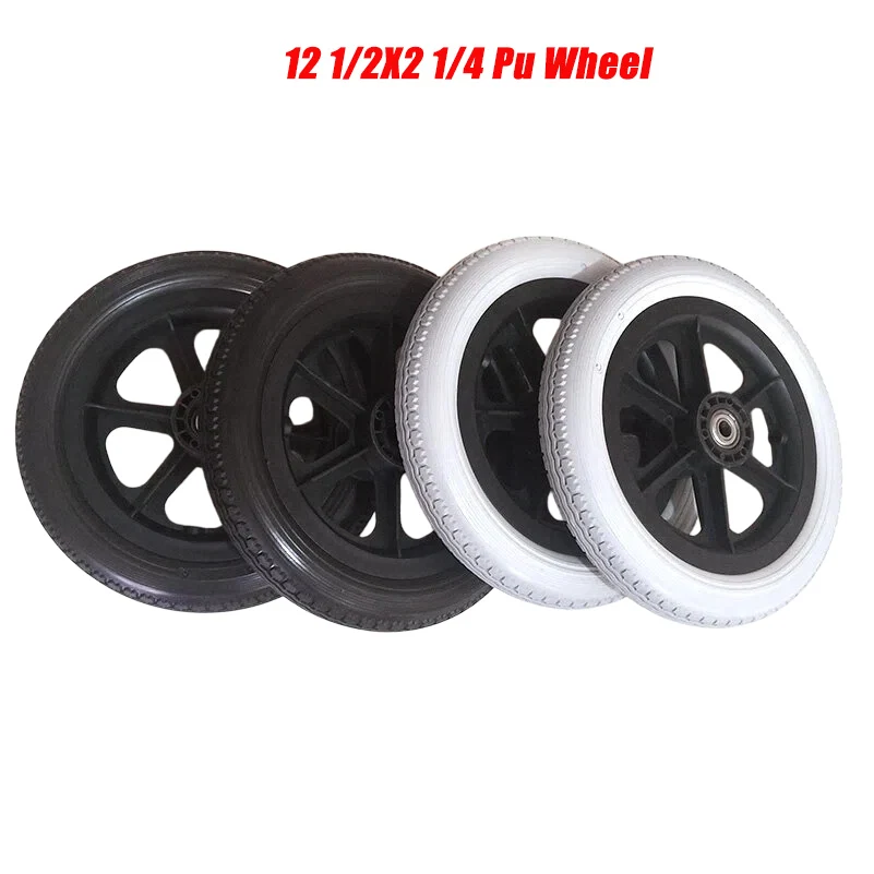 2-pack 12 inches Wheelchair wheel 12 1 / 2x2 1 / 4 PU Tire Inflation Free Wheel Manual Wheelchair Rear Wheel
2-pack 12 inches Wheelchair wheel 12 1 / 2x2 1 / 4 PU Tire Inflation Free Wheel Manual Wheelchair Rear Wheel