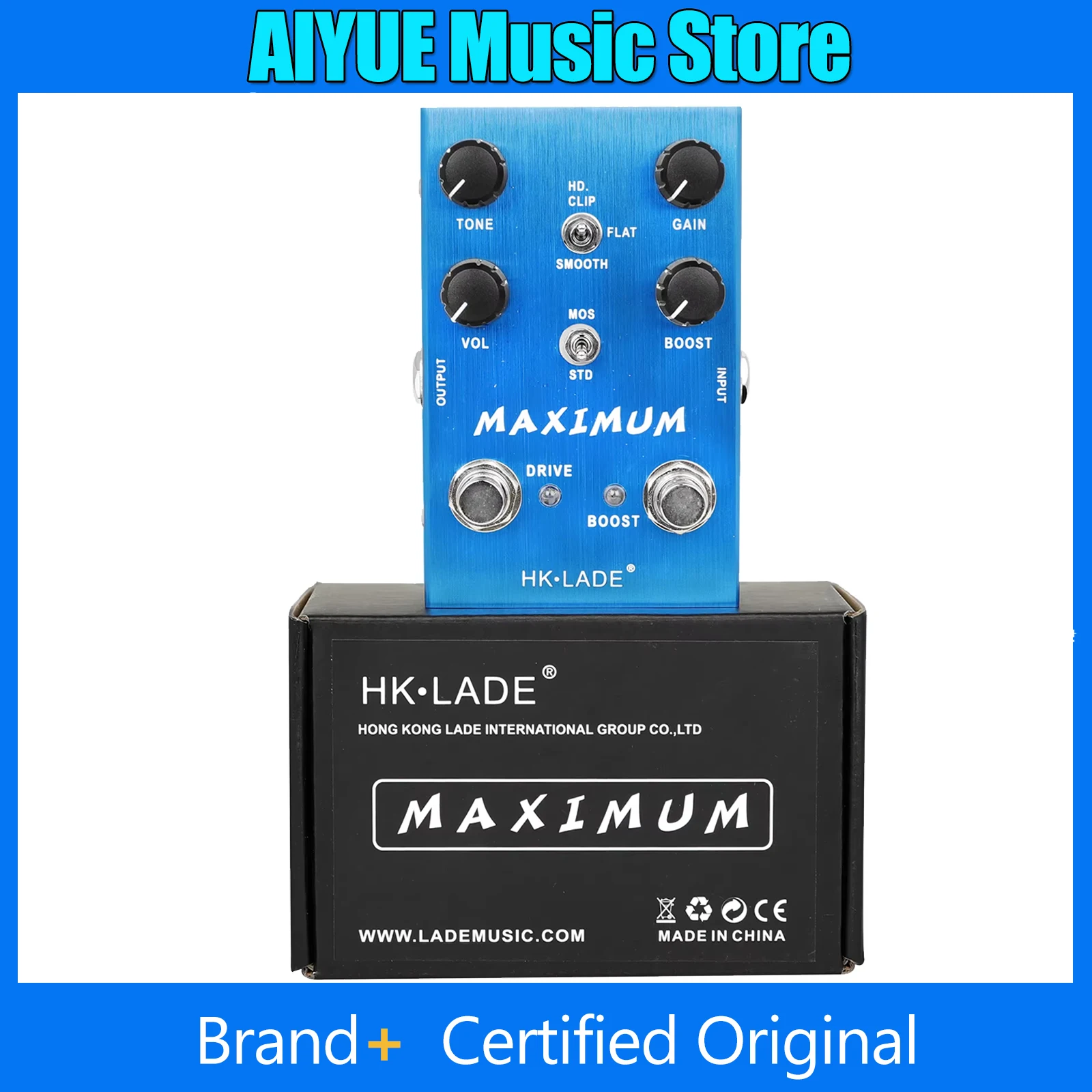 HK.LADE SA-02 Maximum Overdrive Guitar Effect Pedal Adjustable Knob Aluminum Housing Electric Guitar Professional Parts
HK.LADE SA-02 Maximum Overdrive Guitar Effect Pedal Adjustable Knob Aluminum Housing Electric Guitar Professional Parts