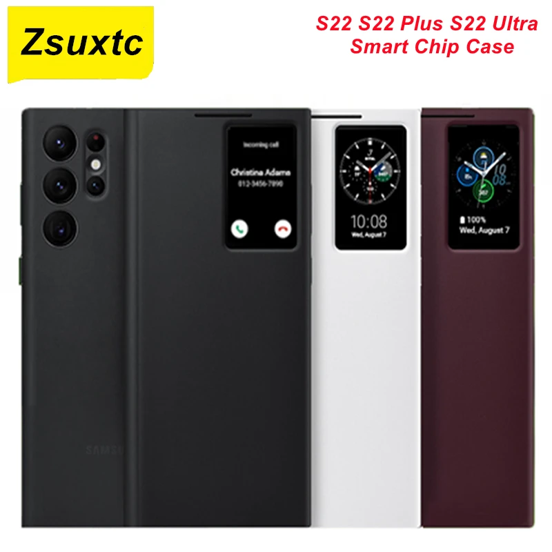 Window View Flip Cover Smart Chip Case For Samsung Galaxy S22 Plus S22Ultra Flip-free Wake Up Leather Case For Samsung S22 Ultra
Window View Flip Cover Smart Chip Case For Samsung Galaxy S22 Plus S22Ultra Flip-free Wake Up Leather Case For Samsung S22 Ultra