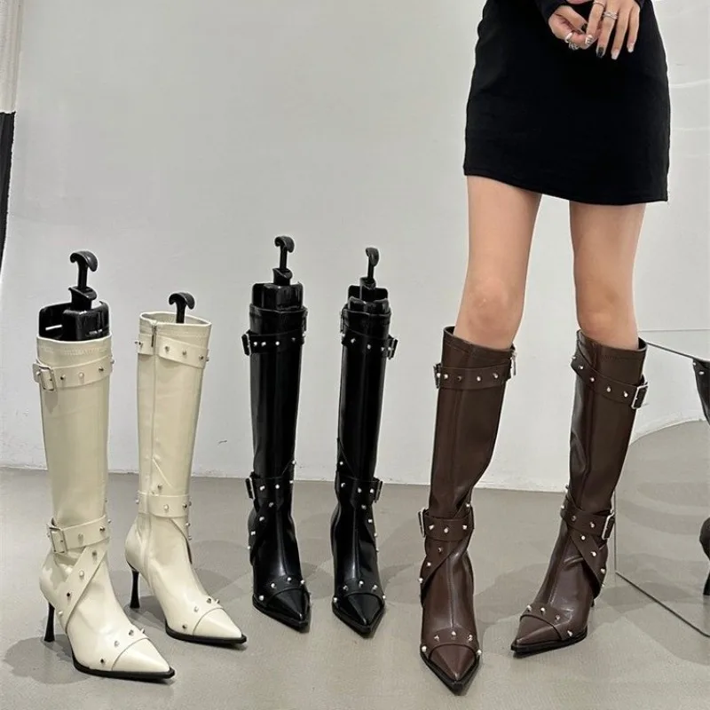 New Style Stiletto Boots for Women 2025 Hot Selling Pointed Toe Women's Tall Slimming High Heel Boots for Women with Zippers
New Style Stiletto Boots for Women 2025 Hot Selling Pointed Toe Women's Tall Slimming High Heel Boots for Women with Zippers