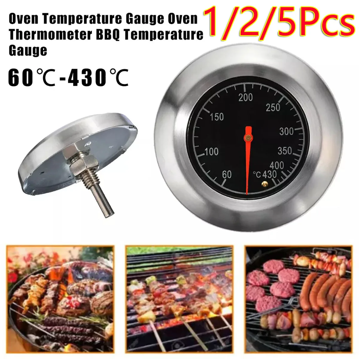 1/2/5Pc Barbecue Thermometer Smoker Grill Temperature Gauge Oven Temp 60°C-430°C Cooking Food Probe Grill Oven Kitchen Tool 76mm
1/2/5Pc Barbecue Thermometer Smoker Grill Temperature Gauge Oven Temp 60°C-430°C Cooking Food Probe Grill Oven Kitchen Tool 76mm