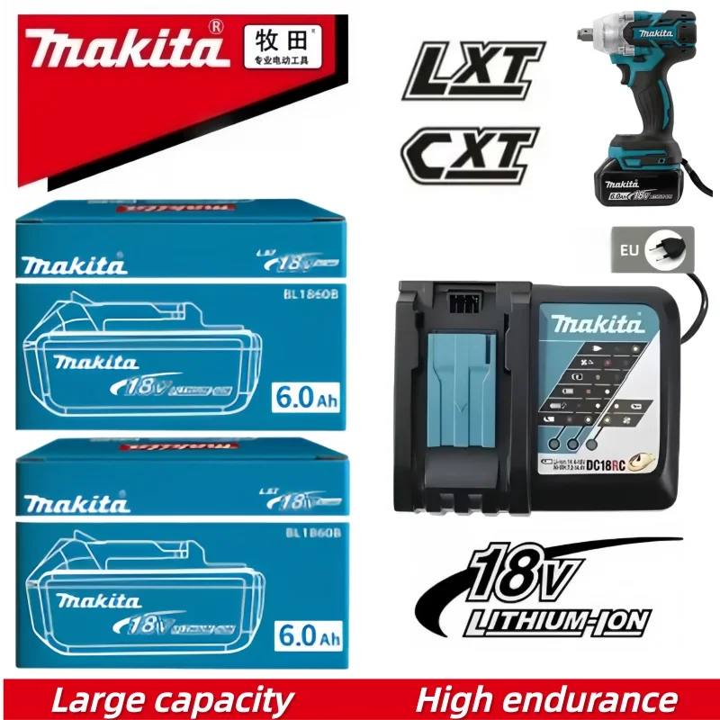Industrial Grade Makita 18V 6.0Ah Original Power Battery Full Fit BL1815 BL1830B BL1840 BL1850 BL1850B BL1860 Cordless Tools
Industrial Grade Makita 18V 6.0Ah Original Power Battery Full Fit BL1815 BL1830B BL1840 BL1850 BL1850B BL1860 Cordless Tools