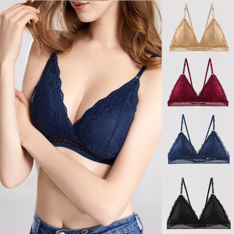 Embroidery Hollow Bra Lace Crop Top Triangle Cup Seamless Fitness Vintage Bra Underwear Breathable Push Up Bralette Bras Gifts
Embroidery Hollow Bra Lace Crop Top Triangle Cup Seamless Fitness Vintage Bra Underwear Breathable Push Up Bralette Bras Gifts