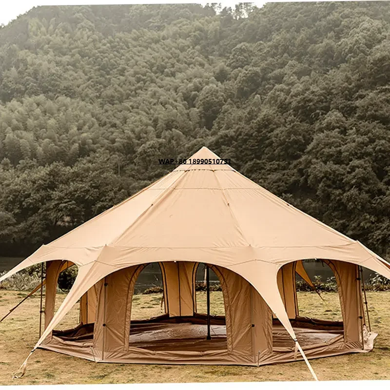 Hot Sale 8-10 People Luxury Tent Big Outdoor Luxury Yurt Camping Tent Circus Octagonal Rainproof Camp Large Family Glamping Tent
Hot Sale 8-10 People Luxury Tent Big Outdoor Luxury Yurt Camping Tent Circus Octagonal Rainproof Camp Large Family Glamping Tent