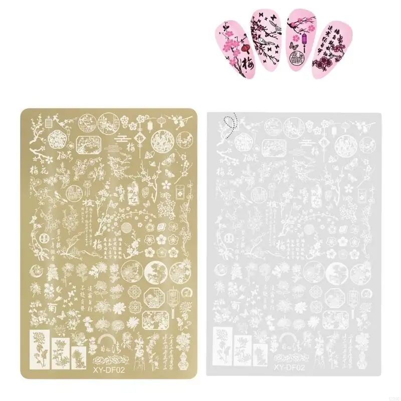 G99E Stamp Plate Art Templates Lace Flower Art Plates for DIY Art Decorations Nails Art Stamping Plates
G99E Stamp Plate Art Templates Lace Flower Art Plates for DIY Art Decorations Nails Art Stamping Plates