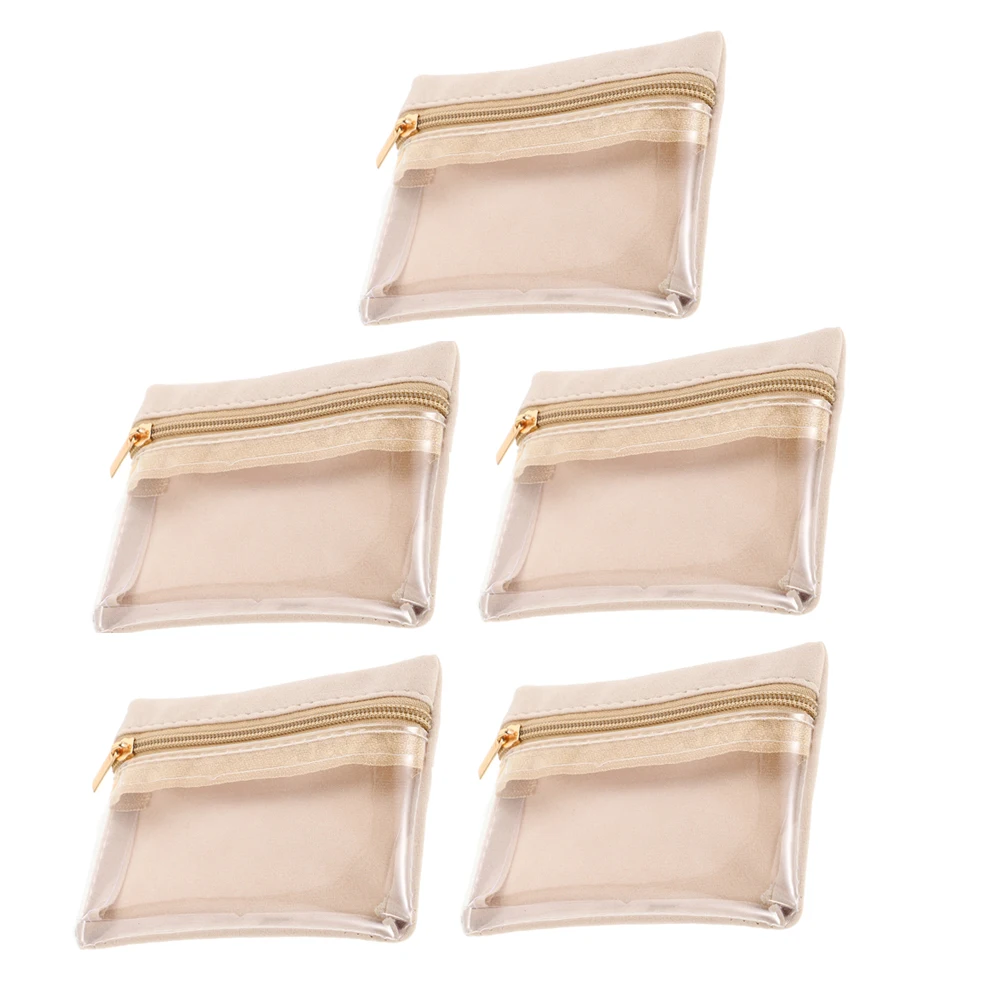 5pcs Jewelry Storage Bag Travel Makeup Pouch Zipper Pocket Mini Case Small Pouch Transparent Design Sturdy Materials
5pcs Jewelry Storage Bag Travel Makeup Pouch Zipper Pocket Mini Case Small Pouch Transparent Design Sturdy Materials