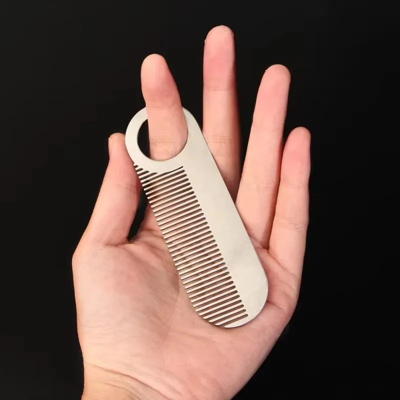 Stainless Steel Men's Beard Comb Portable Mini Oil Head Comb for Barber Mustache Care Shaping Tools Pocket Size Silver Hair Comb
Stainless Steel Men's Beard Comb Portable Mini Oil Head Comb for Barber Mustache Care Shaping Tools Pocket Size Silver Hair Comb