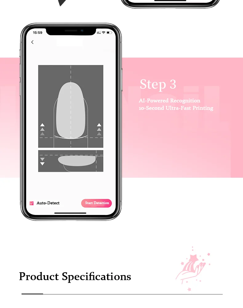 Portable 3D Nail Art Printer