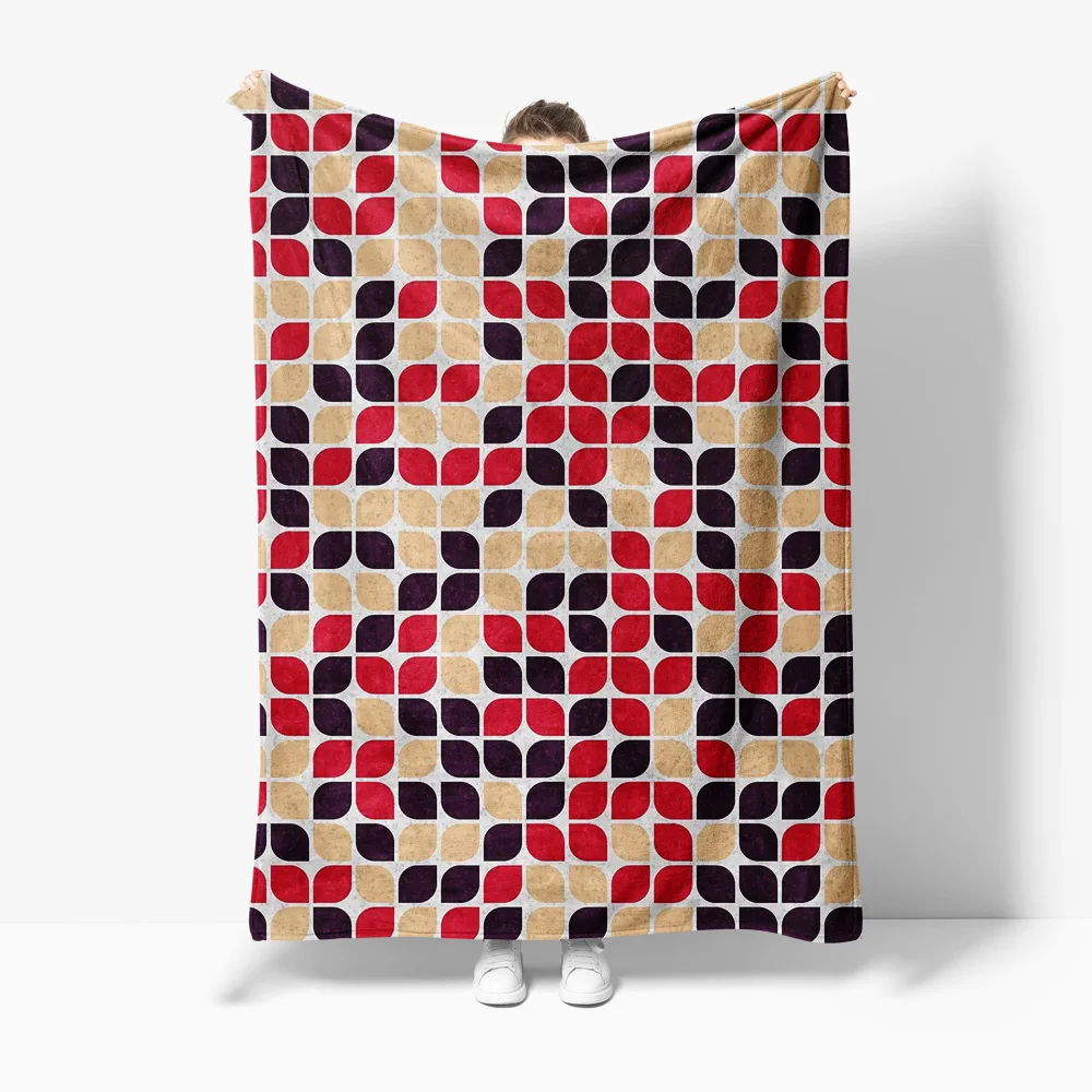 Geometric Pattern Blanket Throw Sofa Bed Cover Red Maroon Retro 60s Style Soft Warm Throw Blanket Cushion Cover
Geometric Pattern Blanket Throw Sofa Bed Cover Red Maroon Retro 60s Style Soft Warm Throw Blanket Cushion Cover