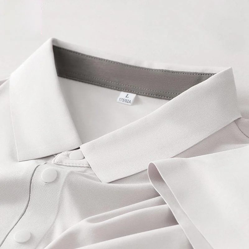 Business Casual Shirt Style T-Shirt Short Sleeve Seamless Iron Free Breathable Dad Clothes Summer Fashion for Men
Business Casual Shirt Style T-Shirt Short Sleeve Seamless Iron Free Breathable Dad Clothes Summer Fashion for Men