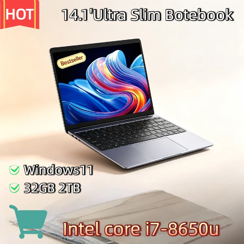 2TB HOT 14.1 Inch Ultra Slim Laptop Windows 11 Intel Core i7 8650U 32GB Gaming Computer Notebook PC Gamer Office HD
2TB HOT 14.1 Inch Ultra Slim Laptop Windows 11 Intel Core i7 8650U 32GB Gaming Computer Notebook PC Gamer Office HD