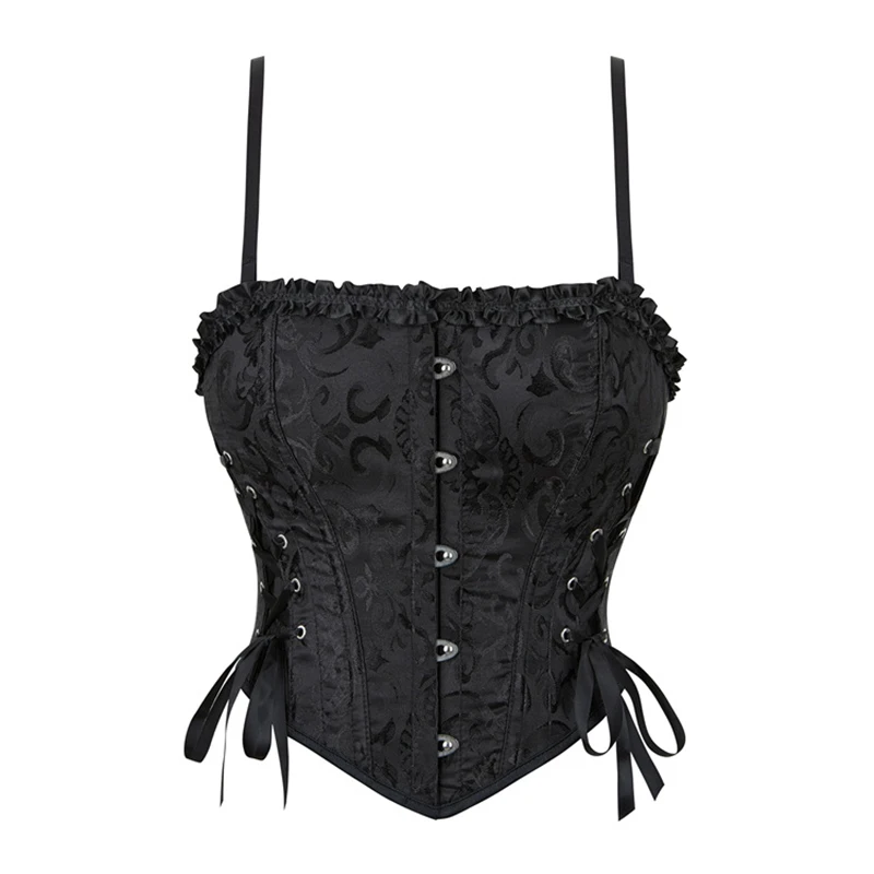 Women's Corset Crop Top Overbust Sexy Lace Up Bustier Slimming Body Shaper Short Torso Corselet Vest Corset
Women's Corset Crop Top Overbust Sexy Lace Up Bustier Slimming Body Shaper Short Torso Corselet Vest Corset